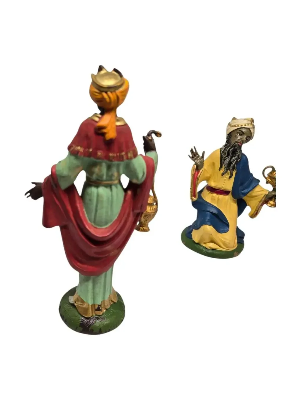 Vintage Fontanini Depose Italy 3 Wisemen Kings Nativity Set Spider mark